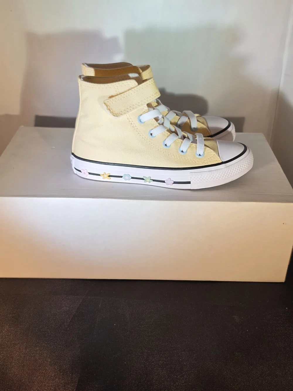 Converse Kids' High Top Sneakers in Pale Yellow